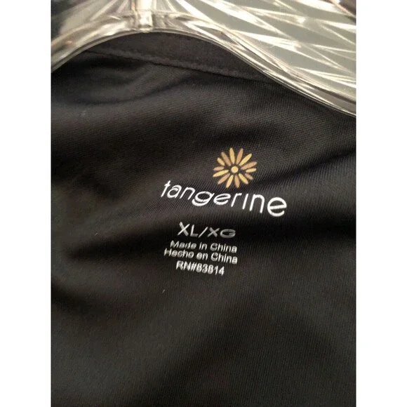 Tangerine Activewear Jacket Womens XL Black Zip Stretch Athletic Lightweight - Picture 4 of 5